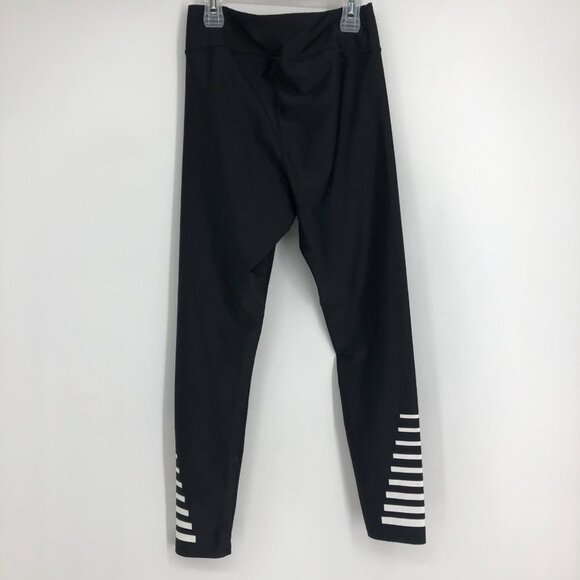 PE Nation black Strike Zone striped ankle leggings size M - Picture 5 of 13